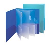 Smead 10-Pocket Organizer, Letter Size, 2 per Pack, 1 Each of Dark Blue and Teal (89204) (Pack of 1)