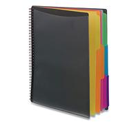 Smead 12 Pocket Poly Project Organizer, Letter Size, 1/3-Cut Tab, Gray with Bright Colors (89207)