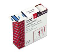 Smead® A-Z Color-Coded End Tab Filing Labels LABEL,FLDR,ENDTB,F-BE,5C (Pack of8)