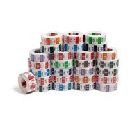 Smead BCCR Bar-Style Alphabetic Color-Coded Labels, Letters A-Z, Assorted Colors, 500 Labels per Roll (67070)