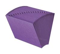 Smead Colored Expanding File, Alphabetic (A-Z), 21 Pockets, Letter Size, Purple (70721)