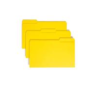 Smead Colored File Folder, 1/3-Cut Tab, Legal Size, Yellow, 100 per Box (17943)