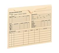Smead Employee Record File Jacket, Reinforced Straight-Cut Tab, Flat-No Expansion, Letter Size, Manila, 20 per Pack (77100)