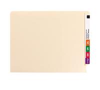 Smead End Tab File Folder, Shelf-Master Reinforced Straight-Cut Tab, Letter Size, Manila, 100 per Box (24109)