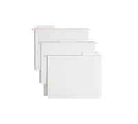 Smead FasTab Hanging File Folder, 1/3-Cut Built-in Tab, Letter Size, White, 20 per Box (64002)