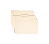Smead File Folder, 1/3-Cut Tab, Assorted Positions, Legal Size, Manila, 100 per Box (15330)