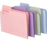 Smead File Folder, SuperTab Oversized Tab File Folders, 1/3-Cut Oversized Tabs, Letter Size, Assorted Colors, 48 per Pack (11651)