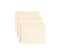 Smead File Jacket, Reinforced Straight-Cut Tab, Flat-No Expansion, Letter Size, Manila, 100 per Box (75500)