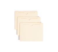 Smead File Jacket, Reinforced Straight-Cut Tab, Flat-No Expansion, Letter Size, Manila, 100 per Box (75500)