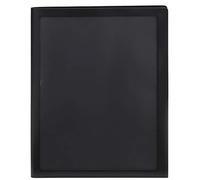 Smead Frame View Poly Two-Pocket Folder, Letter Size, Black, 5 Per Pack (87705)