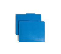 Smead Poly Classification Folder, 2 Dividers, 2" Expansion, 2/5-Cut Tab, Letter Size, Blue, 10 per Box (14045)
