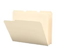 Smead Poly File Folder, 1/3-Cut Tab, Letter Size, Manila, 48 per Pack (10510)