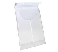 Smead Poly File Retention Jacket, File Folders, 34'' Expansion, LetterLegal, Clear, 24 per Box (68191)