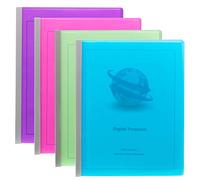 Smead Poly Report Cover with Sliding Bar, 25 Sheet Capacity, Letter Size, Assorted Colors, 12 per Pack (86049)