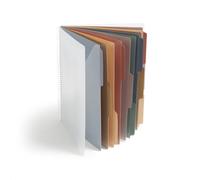 Smead Project Organizer, Office Supplies, 24 Pockets, Clear Cover with Assorted Bright Tabs, Tear Resistant Poly File Organizer, Document Organizer with 1/3-Cut Tabs, Letter Size (89213)