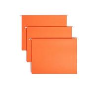 Smead Standard Hanging File Folders, 25 Count, Orange, 1/5-Cut Adjustable Tabs, Letter Size (64065)