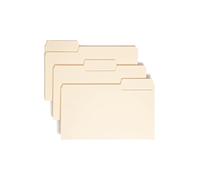Smead SuperTab File Folder, Oversized 1/3-Cut Tab, Legal Size, Manila, 100 Per Box (15301)