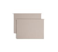 Smead TUFF Extra Capacity Box Bottom Hanging Folder, 3" Expansion, 1/3-Cut Easy Slide Tab, Legal Size, Steel Gray, 18 per Box (64341)
