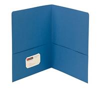 Smead Two-Pocket Heavyweight Folder, Letter Size, Blue, 25 per Box (87852)