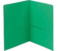 Smead Two-Pocket Heavyweight Folder, Letter Size, Green, 25 per Box (87855)