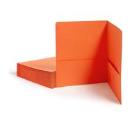 Smead Two-Pocket Heavyweight Folder, Letter Size, Orange, 25 per Box (87858)