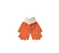 SMED Gloves for men and women, warm plus velvet and anti-cold cycling knitted cashmere touch screen gloves, orange