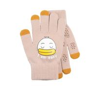 SMED Knitted gloves for cycling, windproof, cold-proof and warm, touch screen woolen gloves for couples, velvet, duck, one size