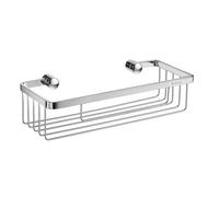 Smedbo Basket Soap Dish, Solid Brass Core/Copper, Polished Chrome, 6.8 x 11.5 x 35.6 cm