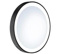 SMEDBO Black Shaving/Make Up LED Mirror 7x Magnification/w Suction Cups