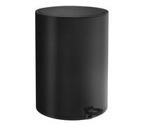 Smedbo Black Stainless Steel 6L Bathroom Pedal Bin with Easy Clean Inner Liner