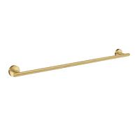 Smedbo Brushed Brass Single Towel Rail 64.8cm/25.5" Wall Mounted with Concealed Screws Bathroom Towel Holder