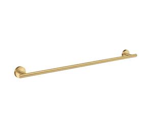 Smedbo Brushed Brass Single Towel Rail 64.8Cm/25.5" Wall Mounted With Concealed Screws Bathroom Towel Holder