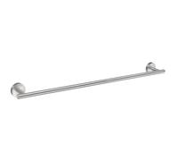 Smedbo Home Single Towel Rail, Brass, Silver, 64.8 x 5 x 5 cm