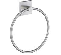 Smedbo Brushed Chrome Towel Ring (W)17Cm Wall Mounted With Concealed Screws Bathroom Towel Holder