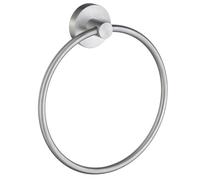 Smedbo Home Towel Ring, Brass, Silver, 17 x 17 x 3.6 cm