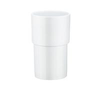 Smedbo Container for Toilet Brush, Porcelain, White, 9 x 14.5 x 25 cm
