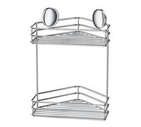 Smedbo Double Corner Shower Basket "Design" Self-Adhesive, Stainless Steel,20 x 25 x 27 cm