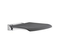 Smedbo FK414 Folding Wall Mounted Shower Seat, Grey