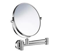 Smedbo FK445 Outline Shaving/Make-up Mirror with Swing Arm x7, Stainless-Steel, Polished Chrome, 33.5 x 23.5 x 4.8 cm, Silver