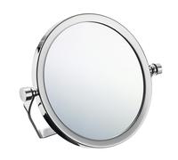 Smedbo Freestanding Double Sided Travel Mirror with Swivel Stand, Protective Travel Case, 5x Magnification for Makeup or Shaving