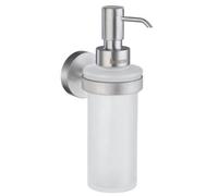 Smedbo Frosted Glass 200Ml Soap Dispenser With Round Wall Mount