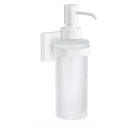 Smedbo Frosted Glass 200Ml Soap Dispenser With Square Wall Mount