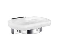 Smedbo Frosted Glass Soap Dish With Wall Mounted Holder