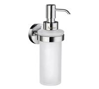 Smedbo HK369 Home Holder with Glass Soap Dispenser Polished Chrome,6.2 x 9.5 x 23.5 cm, Silver