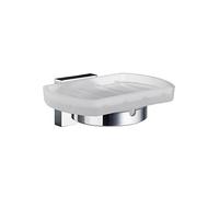 Smedbo Frosted Glass Soap Dish With Wall Mounted Holder