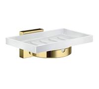 Smedbo Porcelain Soap Dish With Square Wall Mounted Holder