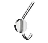 Polished Chrome Bath Robe Hook Wall Mounted Bathroom Storage Organiser Smedbo UK Silver One Size