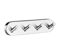 Smedbo "Home" Chromed Quadruple Towel Hook, Polished Chrome,17.8 x 4 x 4 cm, Silver
