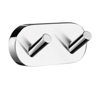 Smedbo "Home" Double Towel Hook, Polished Chrome, 9 x 4 x 4 cm
