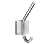 Smedbo House Bath Robe Hook, Brass, Silver, 4.5 x 7.8 x 13.5 cm